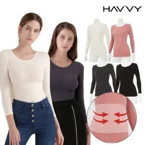 [피트인 ][하비] 4종세트 심리스 배쏙보정 히트택 내복 발열내의(100~105)