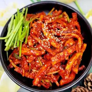 도라지담은 오징어초무침 1kg,500g 새콤달콤 오징어무침