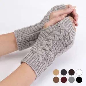 겨울 니트 손목토시 꽈배기 암워머