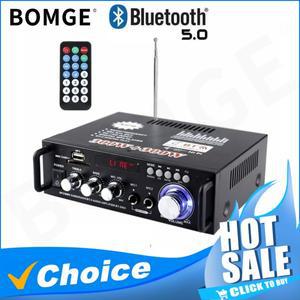 홈앰프 스테레오 수신기, 오디오 최대 300W * 2 파워 BT USB SD RCA 원격 자동차 시스템