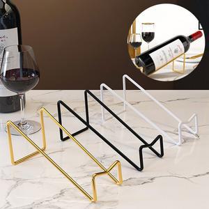 새로운 스테인레스 스틸 가정용 와인 랙 디스플레이 병 맥주 홀더 샴페인 스탠드 선반 바 카운터 장식
