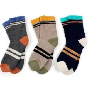 (사이즈 3호,4호)컬러매치 (랜덤) x2개 상남자 1족 겨울양말 발목양말