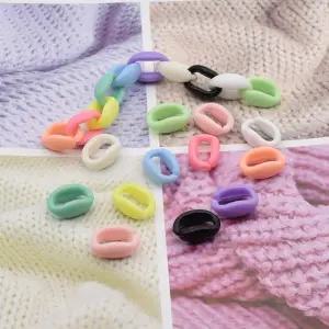 플라스틱 체인 고리 10g 23개 11x16mm 토이키링 재료