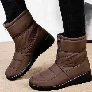 여자 털 부츠 집업 앵클 방한화 여성 방한 부츠 겨울 방수화
