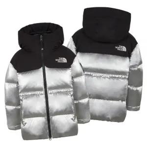 [매장판] 노스페이스 키즈 눕시 노벨티 패딩 여아 다운 점퍼 걸즈 파카 실버 NJ1DR57S