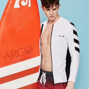 아르고 토피노 남성 집업 래쉬가드 상의 화이트