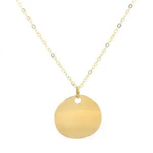 14k 통과형 옐로우코인 펜던트(체인 미포함)