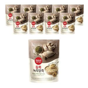 CJ 햇반 듬뿍 녹두닭죽 420g, 10개