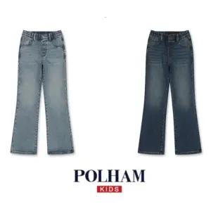 [롯데백화점]폴햄키즈 여아) 기모 플레어 데님 팬츠 PKF4DP2024