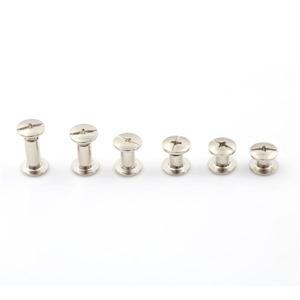 사진 앨범 시카고 나사 스냅 리벳 북 버트 나사 조립 볼트 12mm 10mm 8mm 6mm 5mm 4mm 20 개