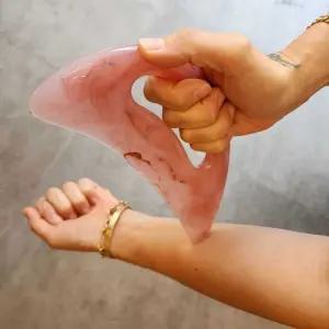 대형 바디 괄사 셀룰라이트 마사지 스틱 괄사 손잡이 지압 도구