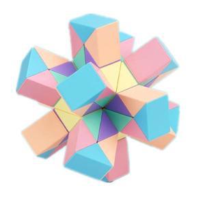 MoYu 매직 눈금자 마카롱 24/36/48/60/72 세그먼트 cubo Magico 스네이크 트위스트 큐브 퍼즐 어린이 교육