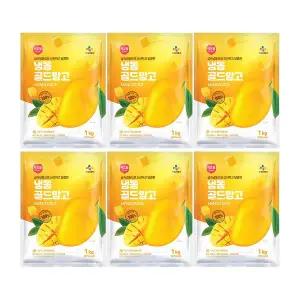 CJ프레시웨이 이츠웰 냉동골드망고1Kg x 6개