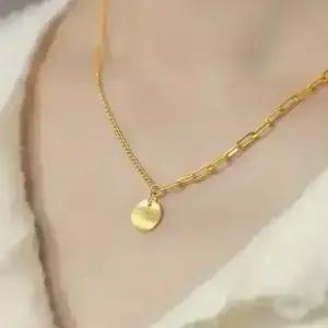 순금 24K 웨이브 코인 클립 체인 목걸이 7.5g+18k