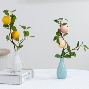 과일 배 사과 감 귤 모형 화병 테라리움 set 30cm 4타입 인테리어 조화 테이블 장식 소품 꾸미기