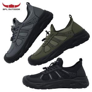 BFL 발편한 남성 슬립온 운동화 가벼운 스니커즈 통풍 메쉬 신발