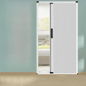 홀딩도어 중문자바라 칸막이 방풍 현관중문자바라 창고문 레드우드 하얀커튼 DS BB