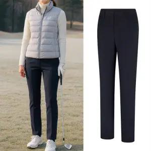 무료배송[비티알공식]여성 겨울 스판 기모 골프 바지