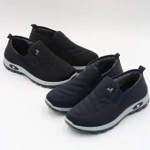 남성용 융털안감 겨울 운동화 방한슬립온