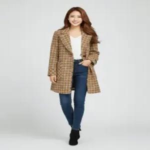 [조이너스][조이너스]트위드 하프 모직 코트-JW22CH2201668A