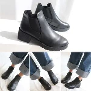 [유토피아]여성 앵글 슈즈 첼시 부츠 낮은굽 가을 패션화 코디 앵글부츠앵글부추 가을앵글부츠 여자앵클부