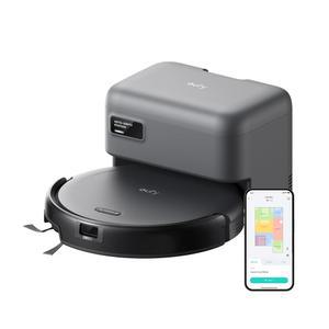 eufy C10 로봇 진공 셀프 비우기, 8주간 핸즈프리, LiDAR 내비게이션이 포함된 스마트 매핑, 2.85인치 슬림 디자인, 강력한 흡입력, 반려동물 털을 위한 엣지 브러시