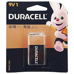 [3개] 듀라셀 알카라인 6LF22(9V) 사각건전지 1입 무수은 회용 망간 사각배터리