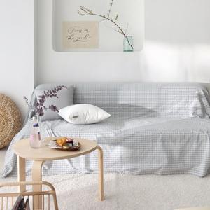 워싱체크 소파커버 2color   2size