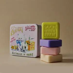 [라사본느리드니옹]프랑스 자연유래 클렌징 비누 대형틴케이스 400G