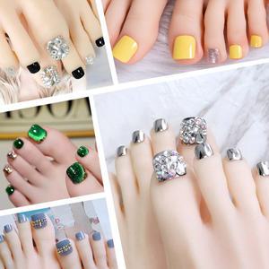 패디큐어 패디팁 붙이는 인조발톱 네일팁 패디패치