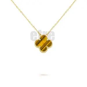 반클리프 목걸이 여성용 빈티지 알함브라 펜던트 타이거즈 아이 VCARD38600