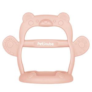 쁘띠누베 실리콘 곰손목 치발기 페일피치, 1개