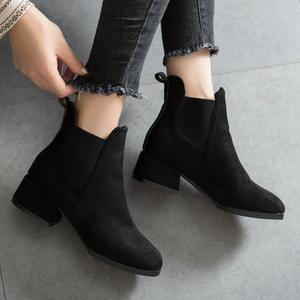 베리슈 기본안감 기모안감 2가지 디자인 스웨이드 스판밴딩 첼시부츠 겨울 앵글 앵클 발목 털부츠방한화