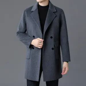 남자코트 캐주얼 솔리드 겨울 마이 하프코트 더블 리버시블 모직 가을 심쿵신상