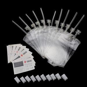 뱀파이어 간호사 투명한 혈액 음료 가방 주스 에너지 팩 테마 파티 코스프레 소품 할로윈 장식