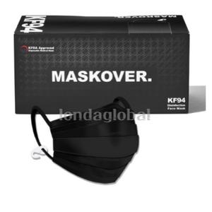 마스크오버 황사 방역 마스크 블랙 대형 KF94