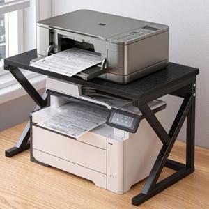 프린터선반 2단 프린터받침대 복합기 거치대 데스크탑 선반 소형 복사기 팩스 이동식 수납 다이 다기능