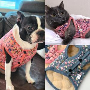 강아지 고양이 김장 조끼 할머니 실내 똑딱이옷 할매 할머니옷 반려견 대형견 반려견용