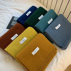 부드러운 쁘띠 니트 목도리 머플러 스카프 학생 학교 단체선물