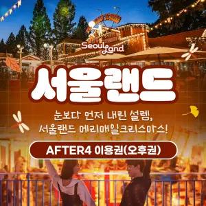 (당일사용가능) 과천 서울랜드 AFTER4/파크이용권/종합권/루나파크/서울/나들이/데이트