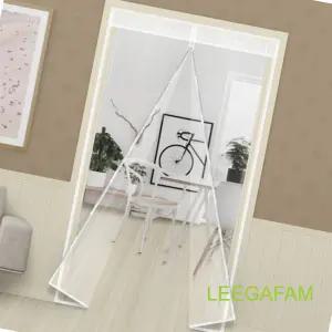 120x210cm 보온 현관 외풍차단 비닐 지퍼투명 방 바람막이 방풍 문 튼튼한냉기차단