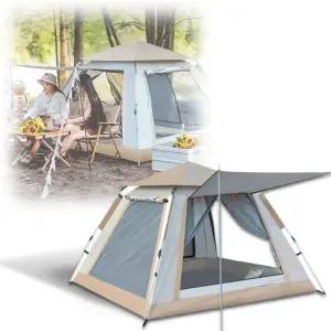 원터치 사각텐트 캠핑 접이식 자동 방수 3-8인용 텐트/소풍 미니 탠트 사각 미니멀 그늘 야외 글램 가정