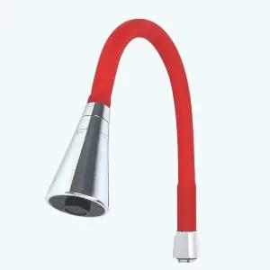 교체용 컬러 코브라 주방용 I자형 자바라 레드 싱크대수전 주방헤드 절수기