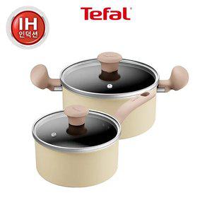 [테팔] 데이지 인덕션 냄비 2종(편수18+양20) +비앤비뉴 랜덤1개