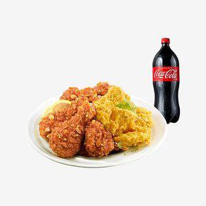 BHC 후라이드반양념반+콜라1.25L