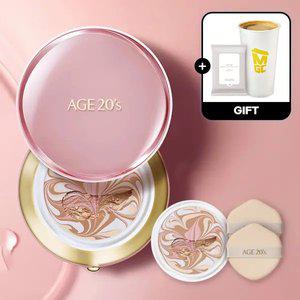 (40%+7%묶음할인/커피쿠폰+클렌징티슈)에이지투웨니스 시그니처 에센스 커버 팩트마스