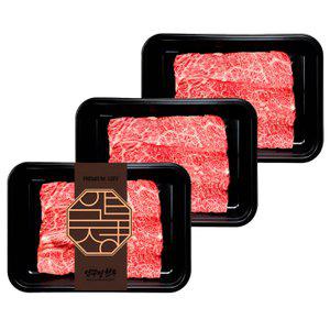 1++등급 투뿔 한우 살치살 600g (200g×3팩) 냉장 구이용 스테이크 특수부위 국내산 마