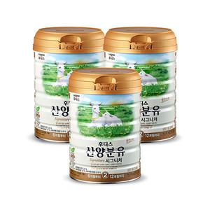 후디스 NEW 산양분유 시그니처 2단계, 800g, 3개