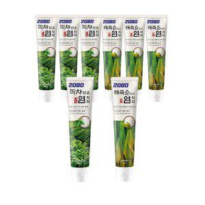 2080 염치약 녹차, 120g, 4개+해죽순, 120g, 4개