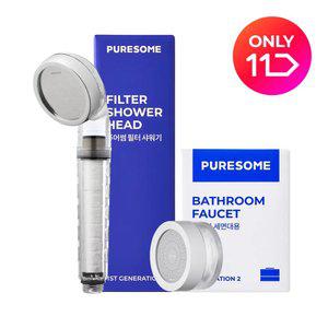 [11번가단독][욕실세트]퓨어썸샤워기+세면대
